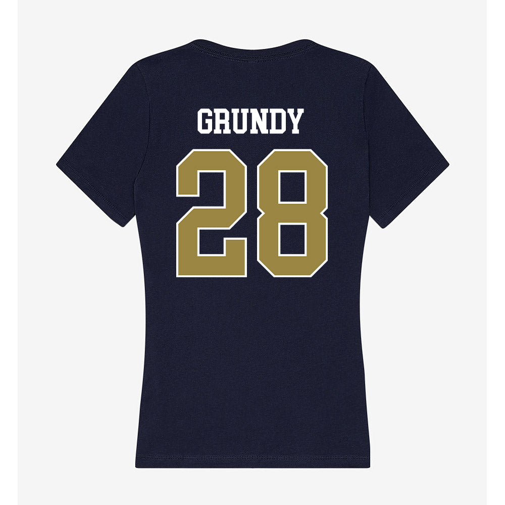 Georgia Southern - NCAA Baseball : Kade Grundy - Women's V-Neck T-Shirt-1