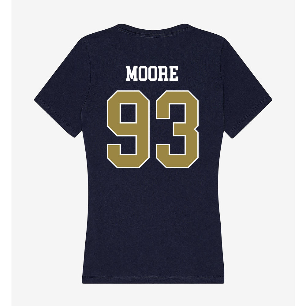 Georgia Southern - NCAA Football : Caleb Moore - Women's V-Neck T-Shirt-1