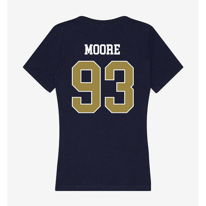 Georgia Southern - NCAA Football : Caleb Moore - Women's V-Neck T-Shirt-1