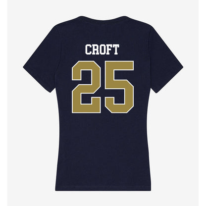 Georgia Southern - NCAA Softball : kaylee croft - Women's V-Neck T-Shirt-1