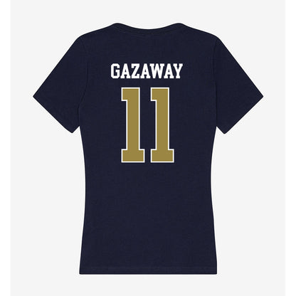 Georgia Southern - NCAA Baseball : Mason Gazaway - Women's V-Neck T-Shirt-1
