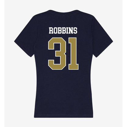 Georgia Southern - NCAA Baseball : Will Robbins - Women's V-Neck T-Shirt-1