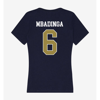 Georgia Southern - NCAA Football : David Mbadinga - Women's V-Neck T-Shirt-1