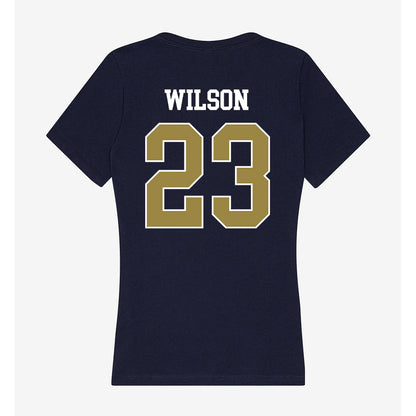 Georgia Southern - NCAA Men's Soccer : Ty Wilson - Women's V-Neck T-Shirt-1