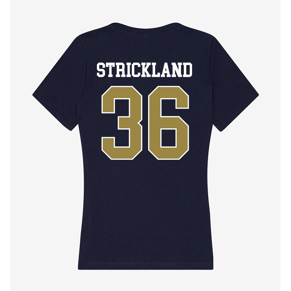 Georgia Southern - NCAA Baseball : Daegan Strickland - Women's V-Neck T-Shirt-1