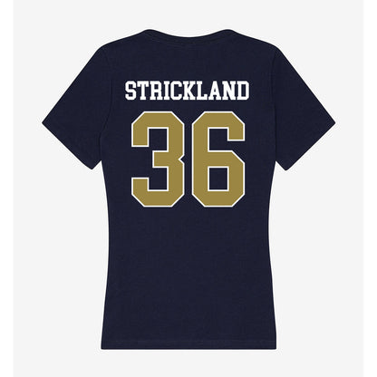 Georgia Southern - NCAA Baseball : Daegan Strickland - Women's V-Neck T-Shirt-1