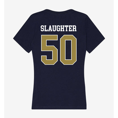 Georgia Southern - NCAA Football : Jaylen Slaughter - Women's V-Neck T-Shirt-1