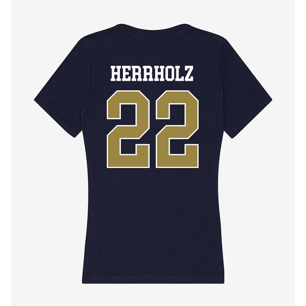 Georgia Southern - NCAA Baseball : Jp Herrholz - Women's V-Neck T-Shirt-1