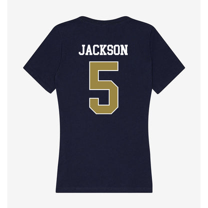Georgia Southern - NCAA Football : Ayden Jackson - Women's V-Neck T-Shirt-1