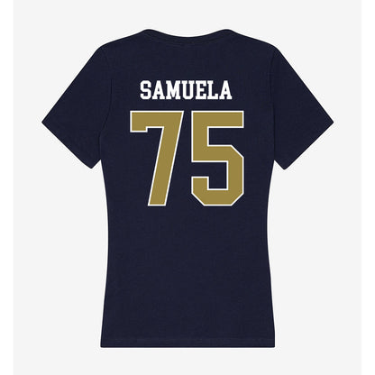 Georgia Southern - NCAA Football : King Samuela - Women's V-Neck T-Shirt-1