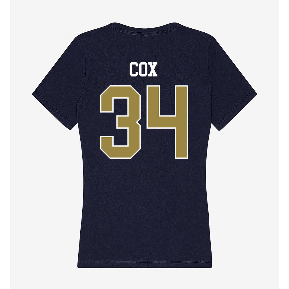 Georgia Southern - NCAA Men's Soccer : Justin Cox - Women's V-Neck T-Shirt-1