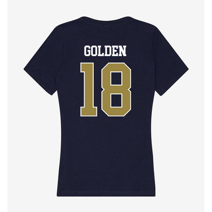 Georgia Southern - NCAA Women's Soccer : Olivia Golden - Women's V-Neck T-Shirt-1