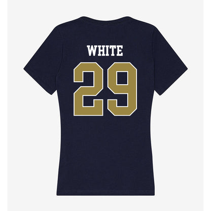 Georgia Southern - NCAA Baseball : Sean White - Women's V-Neck T-Shirt-1