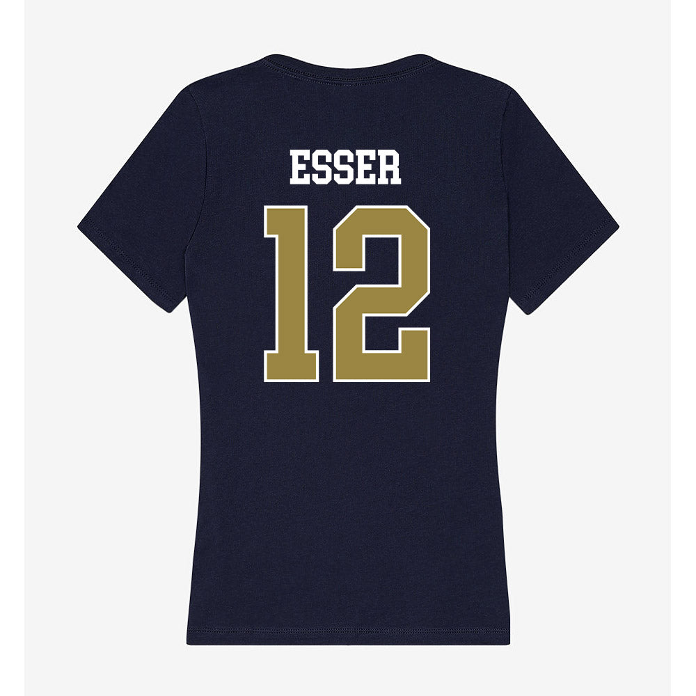 Georgia Southern - NCAA Women's Soccer : Hailey Esser - Women's V-Neck T-Shirt-1
