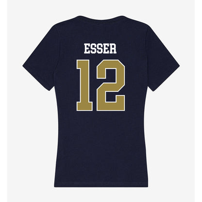 Georgia Southern - NCAA Women's Soccer : Hailey Esser - Women's V-Neck T-Shirt-1