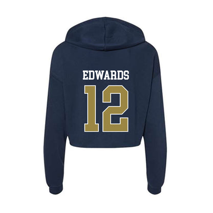 Georgia Southern - NCAA Baseball : Bennett Edwards - Women's Crop Fleece Hoodie-1
