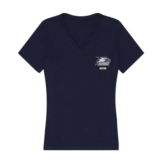 Georgia Southern - NCAA Men's Soccer : Carlos Colomer - Women's V-Neck T-Shirt-0