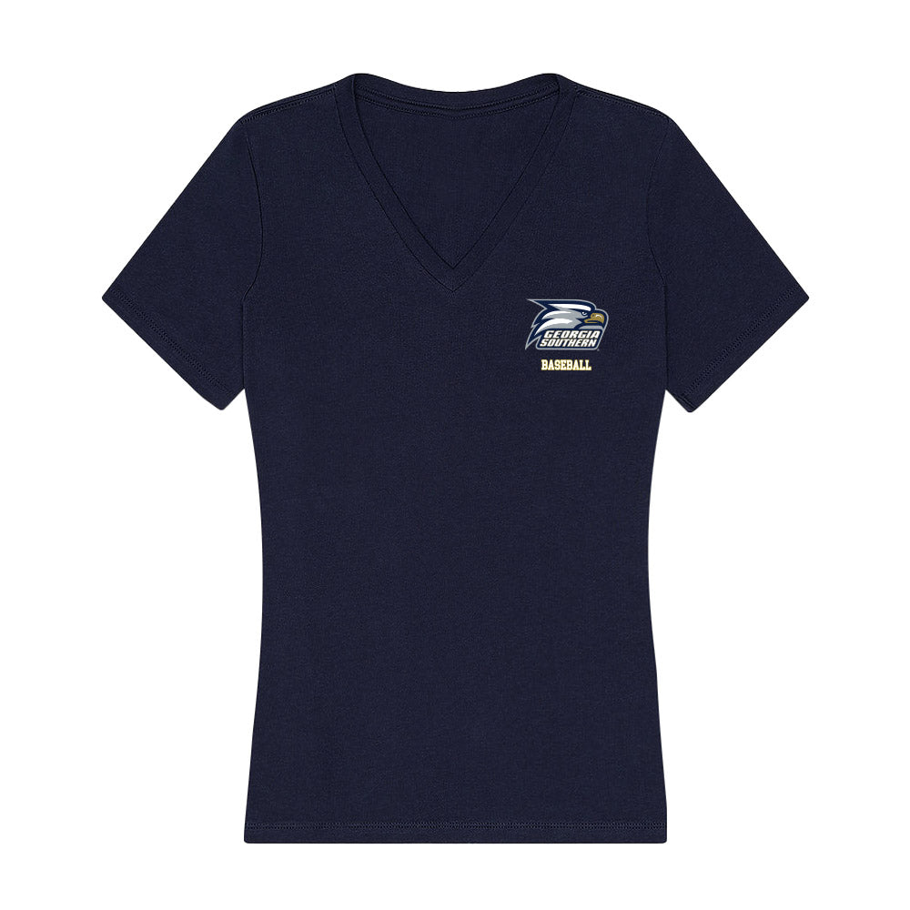Georgia Southern - NCAA Baseball : Josh Tate - Women's V-Neck T-Shirt-0