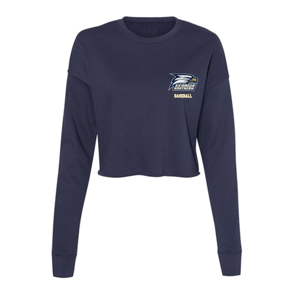 Georgia Southern - NCAA Baseball : Jansen Kenty - Women's Cropped Crew Fleece-0
