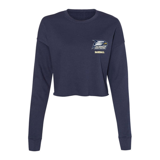 Georgia Southern - NCAA Baseball : Jansen Kenty - Women's Cropped Crew Fleece-0