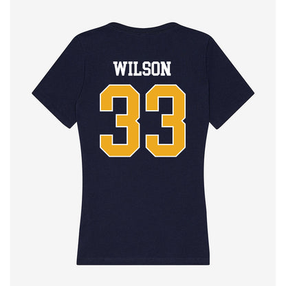 UTC - NCAA Women's Basketball : Kameran Wilson - Women's V-Neck T-Shirt-1