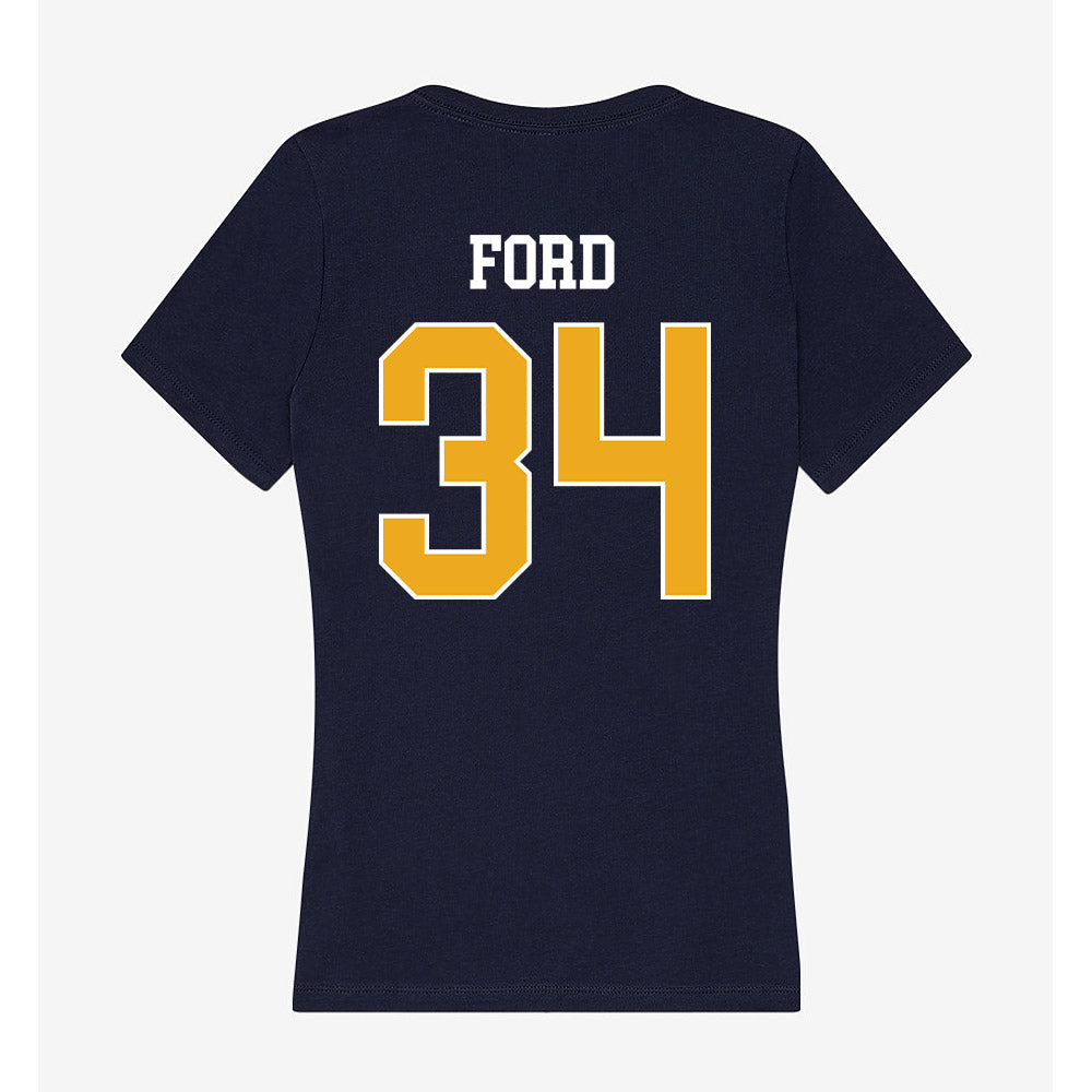 UTC - NCAA Women's Basketball : Kalifa Ford - Women's V-Neck T-Shirt-1