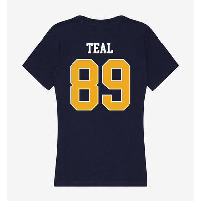 UTC - NCAA Football : Hunter Teal - Women's V-Neck T-Shirt-1