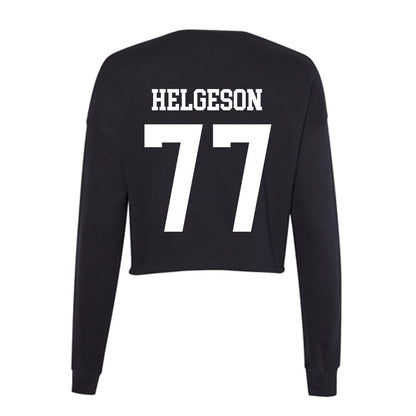 NSU - NCAA Football : Riley Helgeson - Women's Cropped Crew Fleece-1