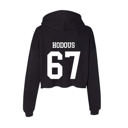 NSU - NCAA Football : Hudson Hodous - Women's Crop Fleece Hoodie-1