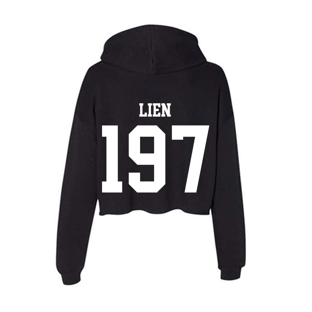 NSU - NCAA Wrestling : Tyson Lien - Women's Crop Fleece Hoodie-1