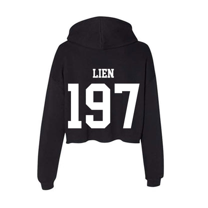 NSU - NCAA Wrestling : Tyson Lien - Women's Crop Fleece Hoodie-1