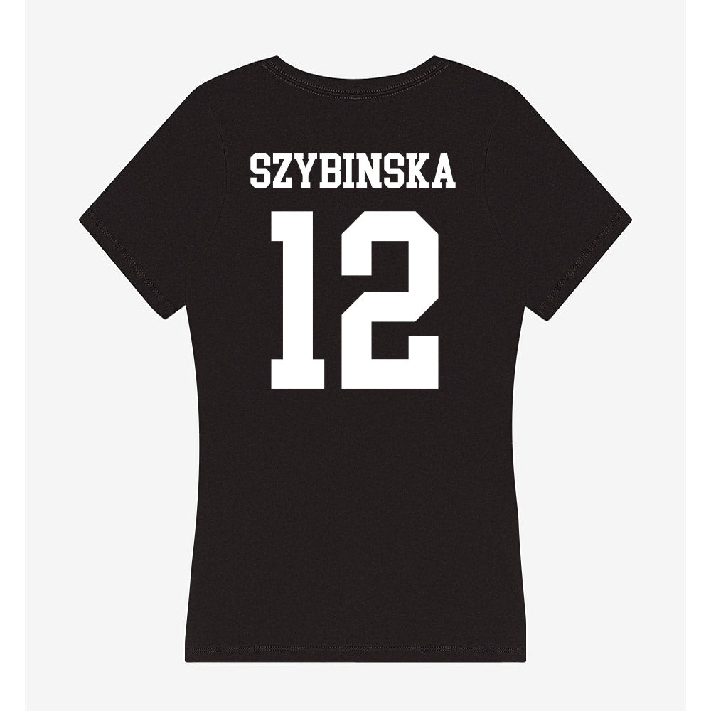 NSU - NCAA Women's Volleyball : Natalia Szybinska - Women's V-Neck T-Shirt-1