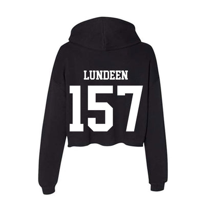 NSU - NCAA Wrestling : Griffin Lundeen - Women's Crop Fleece Hoodie-1