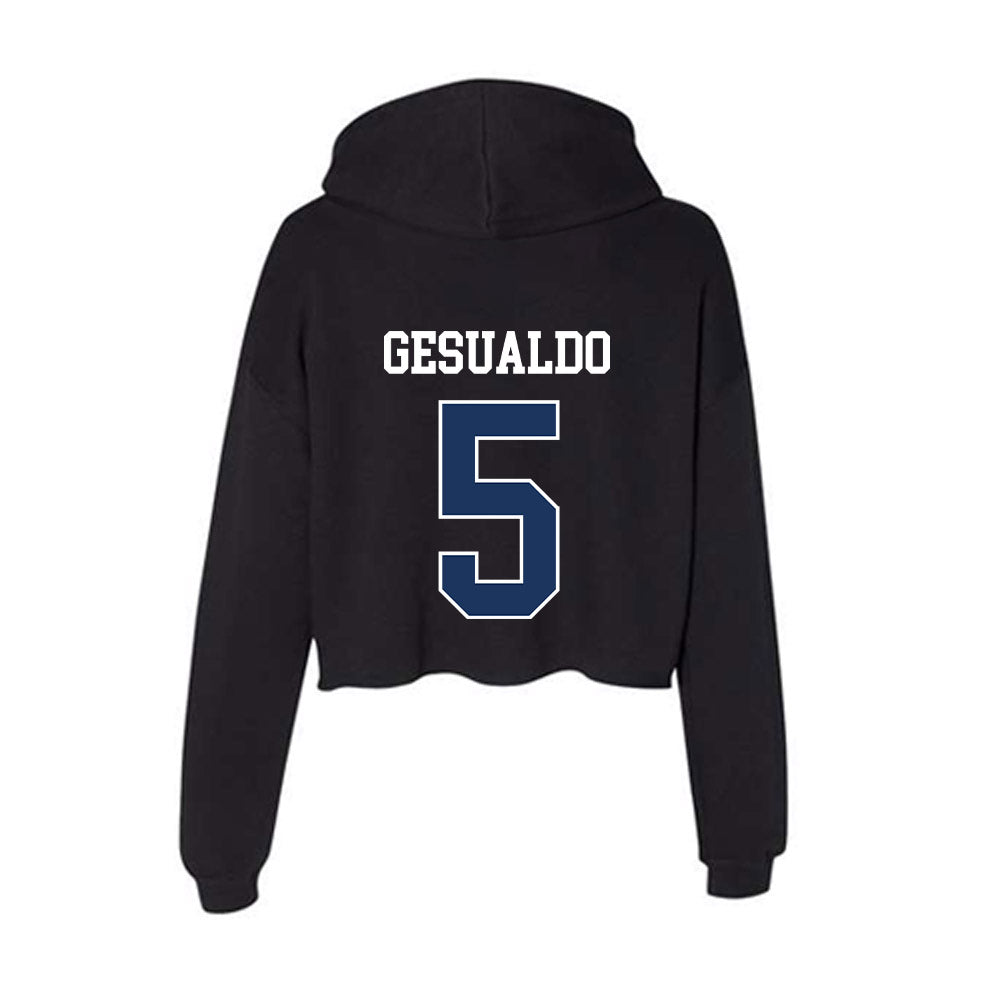 Monmouth - NCAA Softball : Gabriella Gesualdo - Women's Crop Fleece Hoodie-1