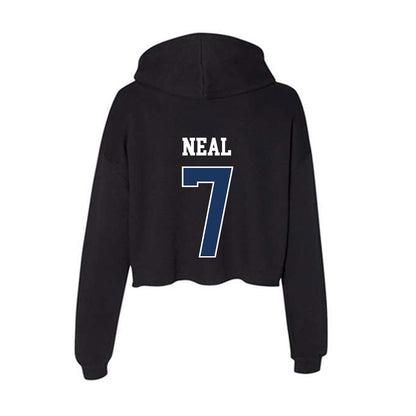 Monmouth - NCAA Football : Travon Neal - Women's Crop Fleece Hoodie-1