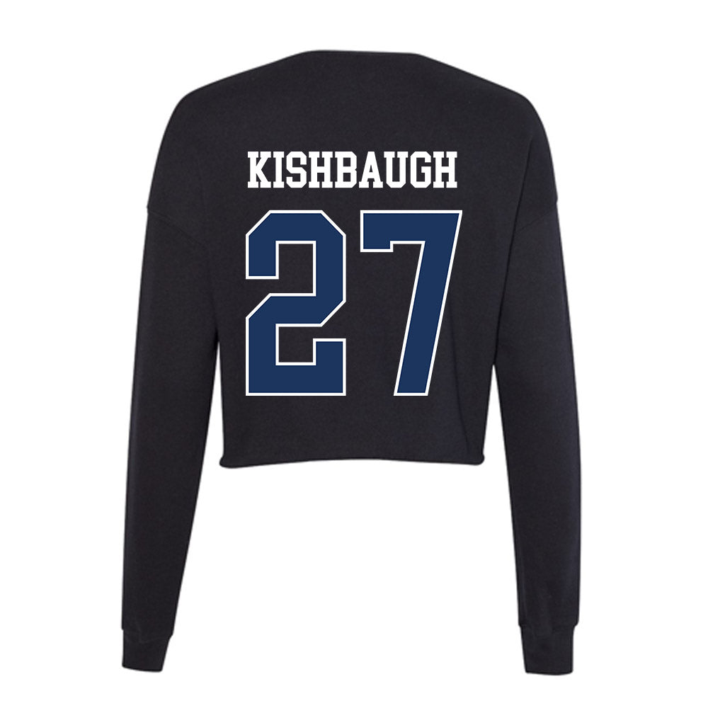 Monmouth - NCAA Football : Spencer Kishbaugh - Women's Cropped Crew Fleece-1