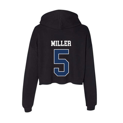 Monmouth - NCAA Men's Basketball : Corey Miller - Women's Crop Fleece Hoodie-1
