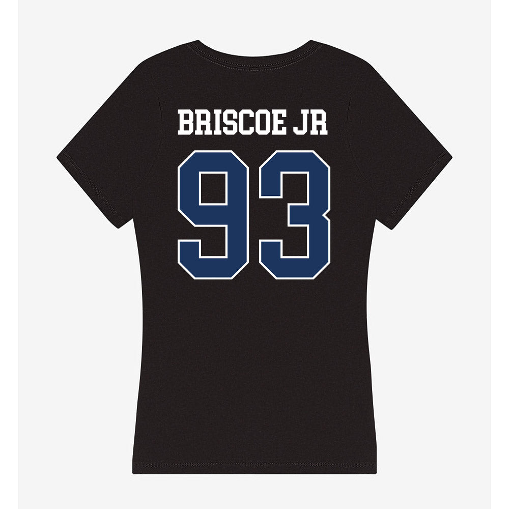 Monmouth - NCAA Football : DJ Briscoe Jr - Women's V-Neck T-Shirt-1