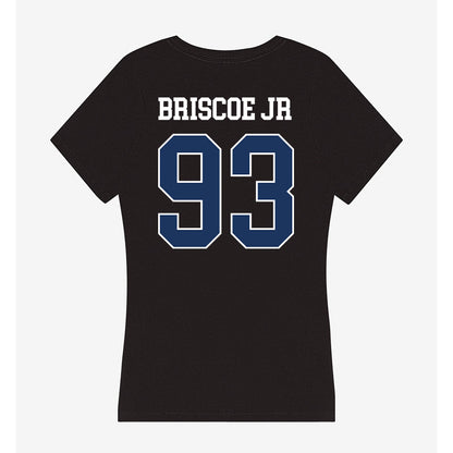 Monmouth - NCAA Football : DJ Briscoe Jr - Women's V-Neck T-Shirt-1