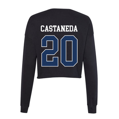 Monmouth - NCAA Softball : Alexis Castaneda - Women's Cropped Crew Fleece-1