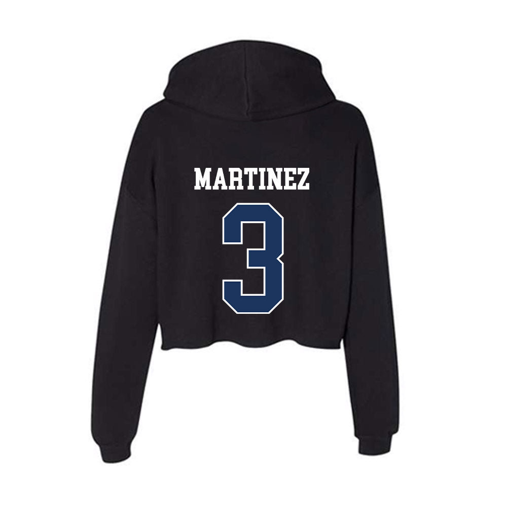 Monmouth - NCAA Men's Basketball : Anthony Martinez - Women's Crop Fleece Hoodie-1