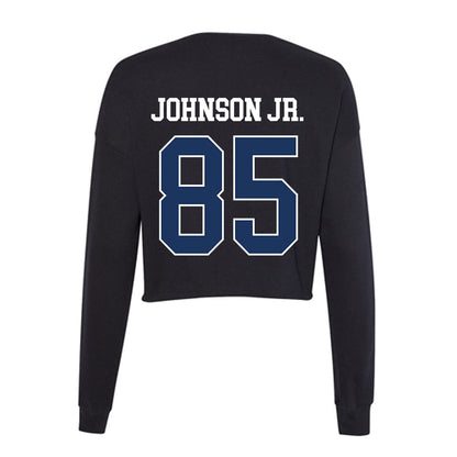 Monmouth - NCAA Football : Arturo Johnson Jr. - Women's Cropped Crew Fleece-1
