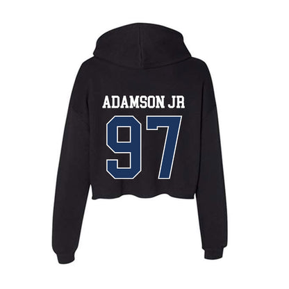 Monmouth - NCAA Football : Robert Adamson Jr - Women's Crop Fleece Hoodie-1