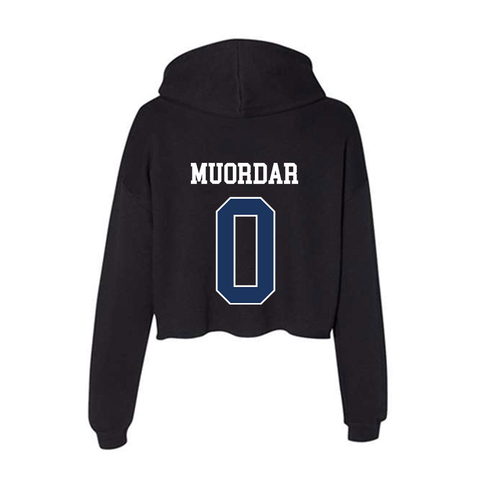 Monmouth - NCAA Men's Basketball : Dok Muordar - Women's Crop Fleece Hoodie-1