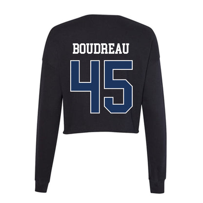 Monmouth - NCAA Men's Lacrosse : Mitch Boudreau - Women's Cropped Crew Fleece-1