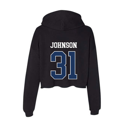 Monmouth - NCAA Football : Dana Johnson - Women's Crop Fleece Hoodie-1