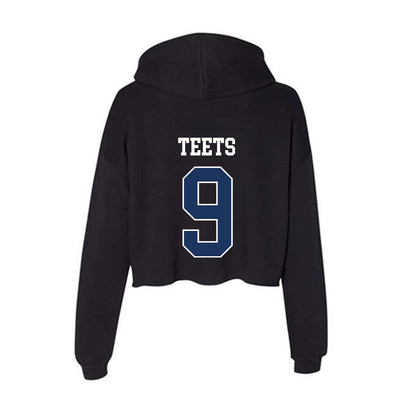Monmouth - NCAA Men's Lacrosse : Nicholas Teets - Women's Crop Fleece Hoodie-1