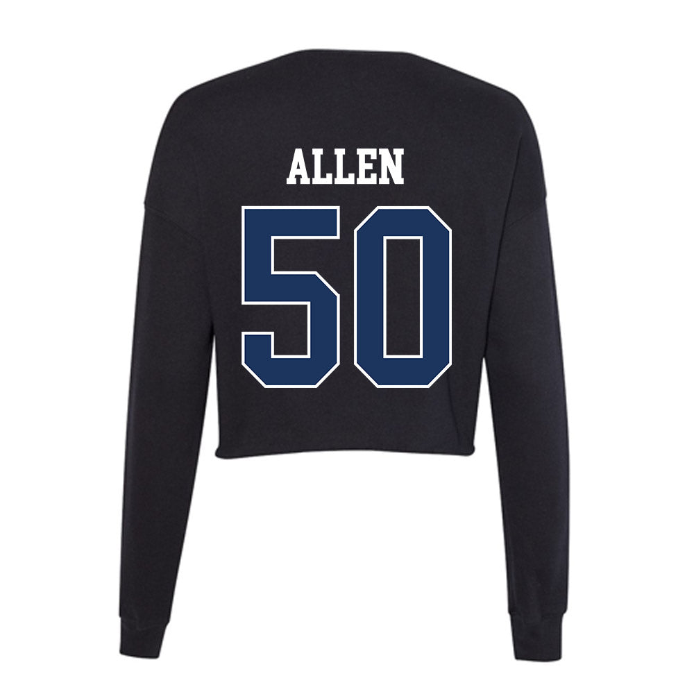 Monmouth - NCAA Men's Soccer : Braedan Allen - Women's Cropped Crew Fleece-1