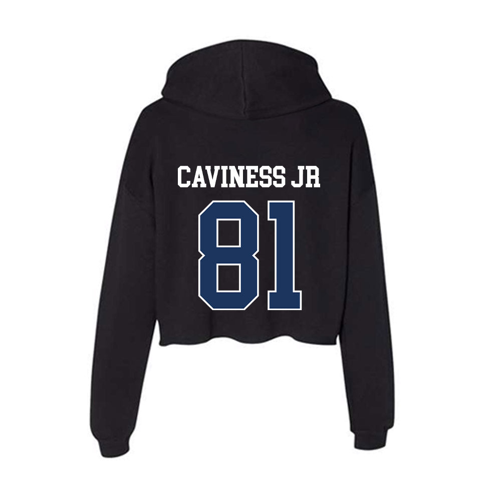 Monmouth - NCAA Football : Ashanti Caviness Jr - Women's Crop Fleece Hoodie-1