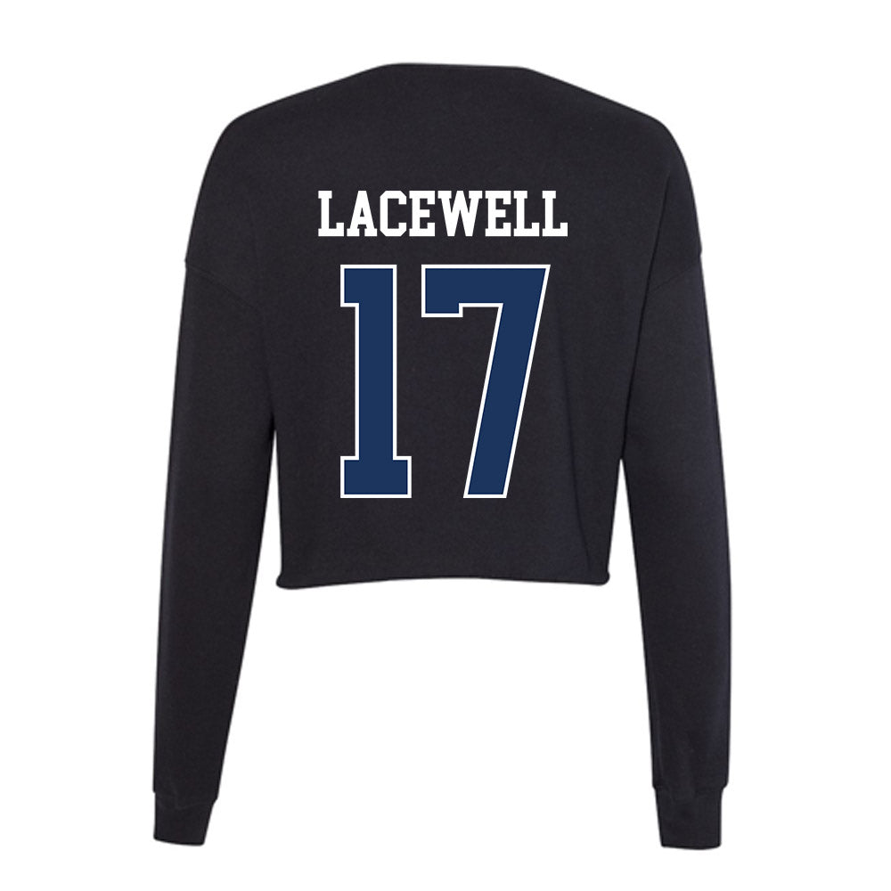 Monmouth - NCAA Men's Lacrosse : Terrence Lacewell - Women's Cropped Crew Fleece-1